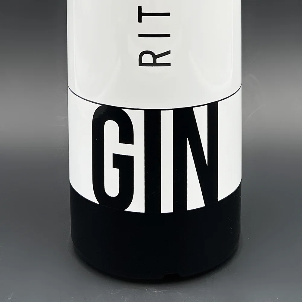 gin flasche 2 farben mgi glasdekor